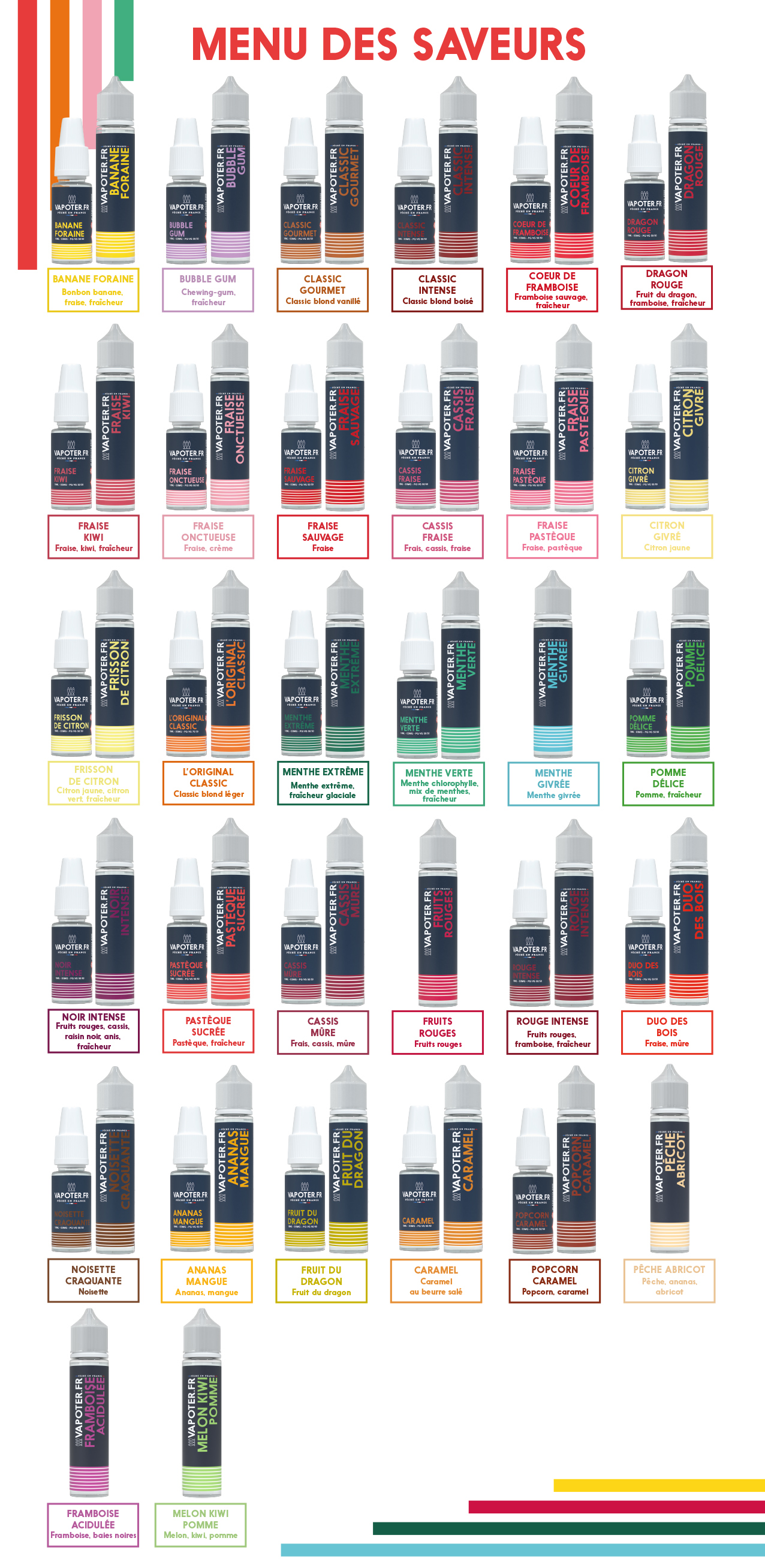 De nouveaux e-liquides pour Vapoter.fr