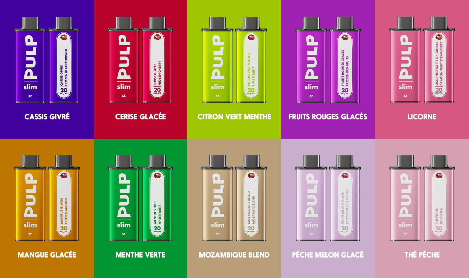 Cartouche Pod Slim 20mg Pulp