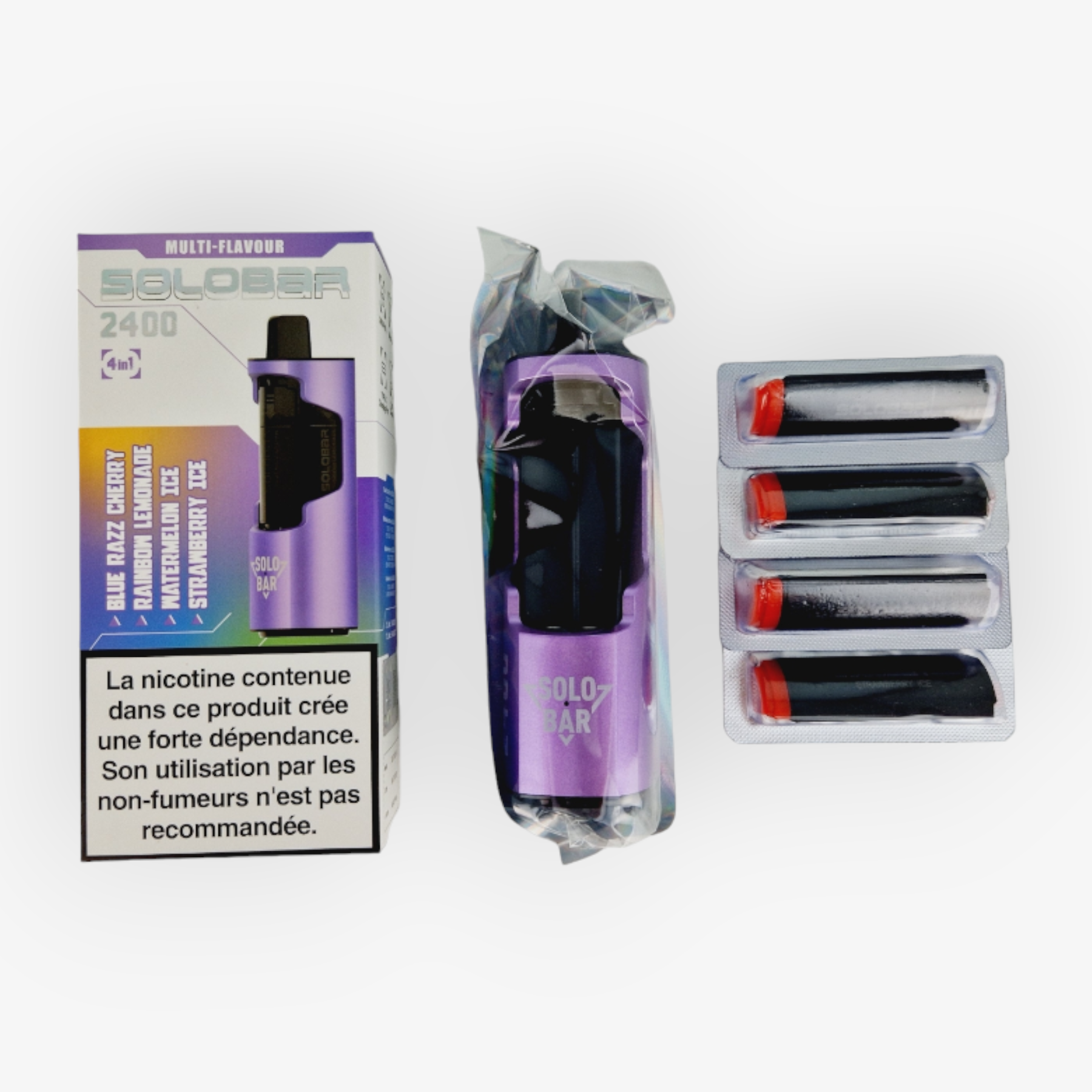 Solobar 2400 puff 4 en 1