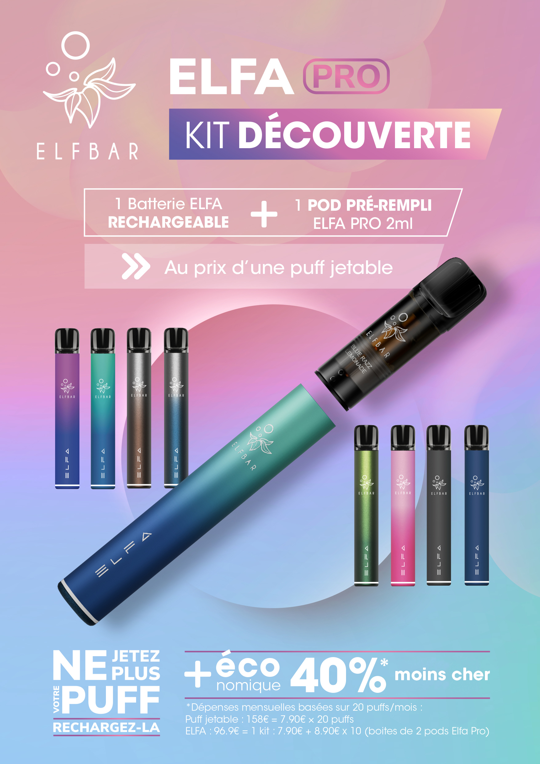 Kit ELFA Pro (+ Pod 2ml 10mg) ElfBar