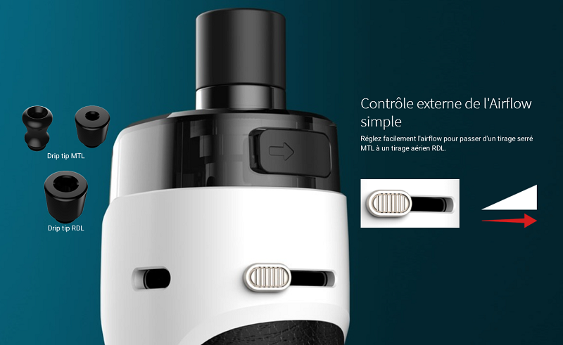 L'airflow de la Kroma Z est réglable