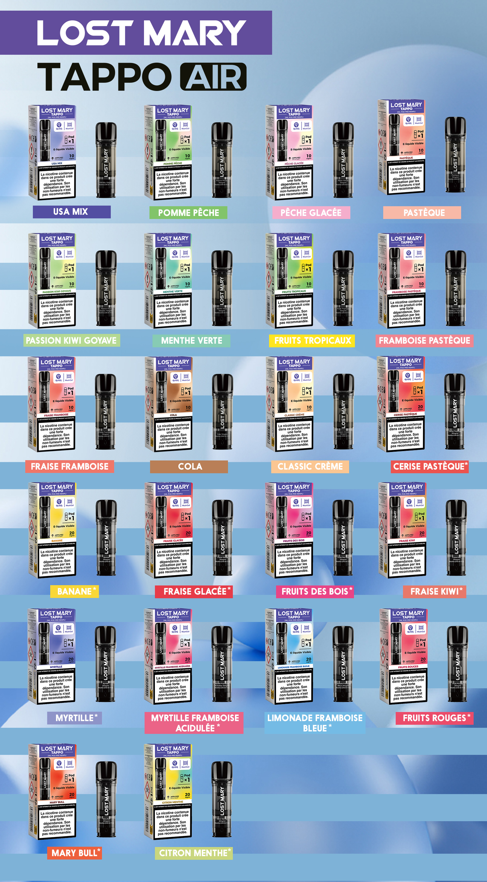 Kit Tappo Air Lost Mary (10mg)