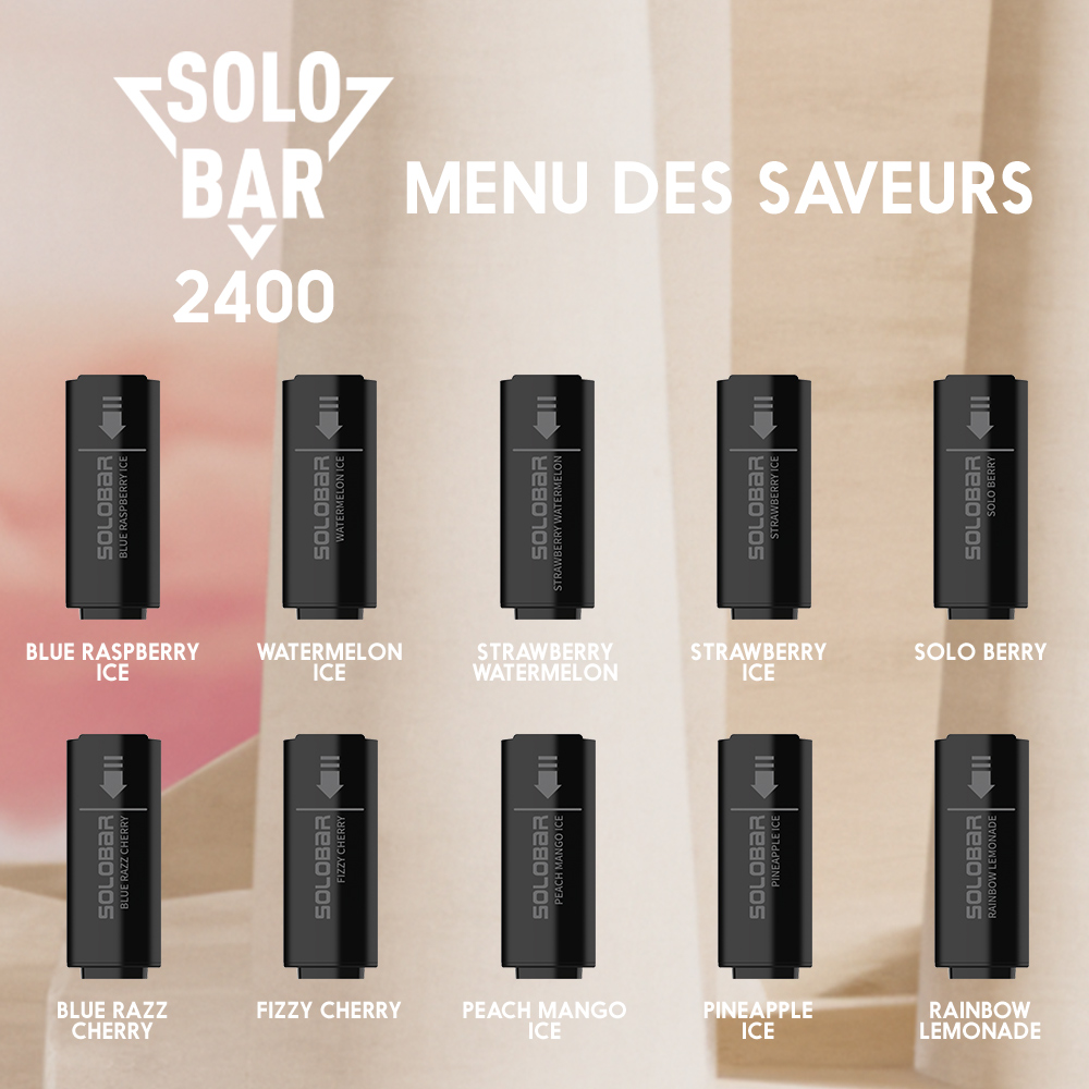 Solobar 2400 puff 4 en 1