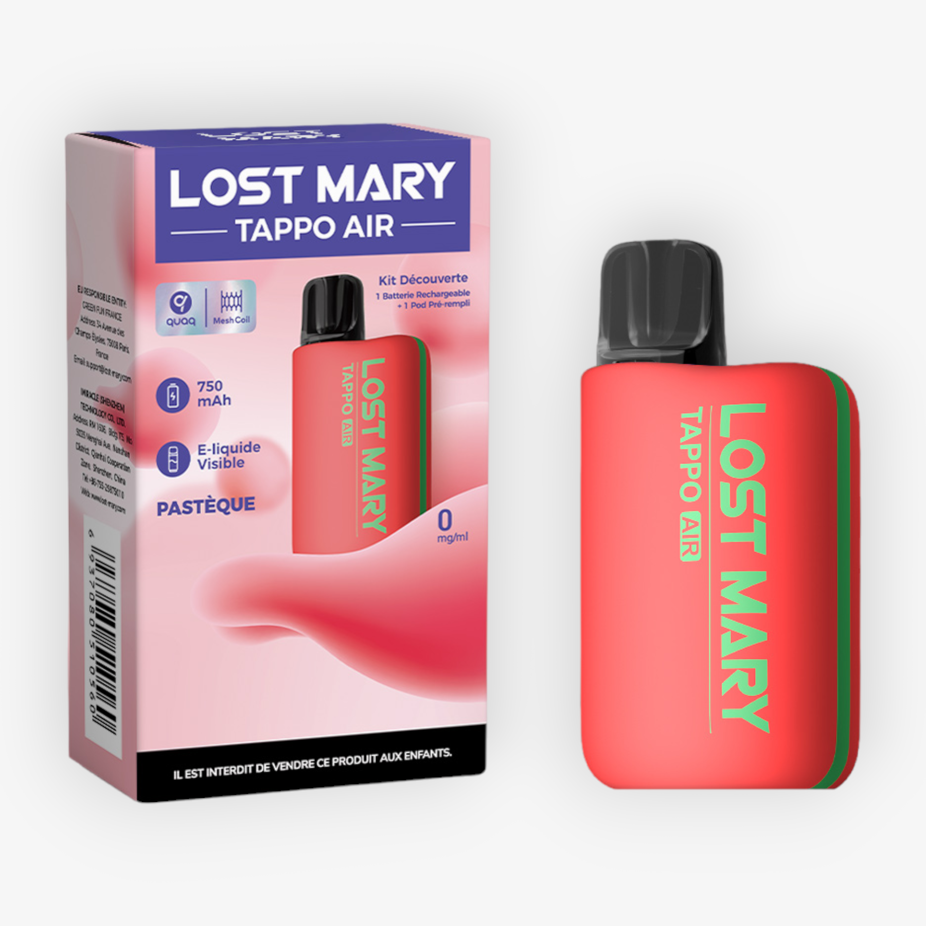 Kit Tappo Air Lost Mary (00mg)