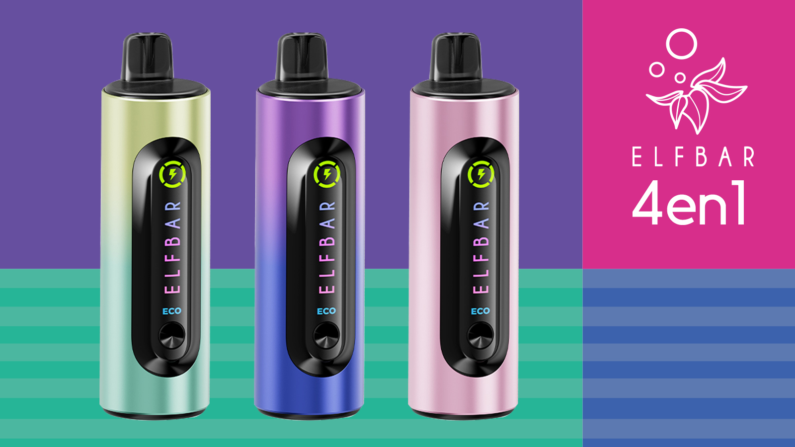 Puff rechargeable Elfbar 4en1