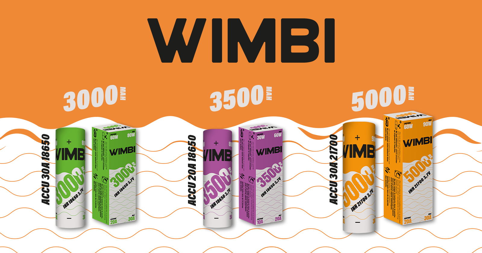 Accu 20A 18650 3500mAh Wimbi