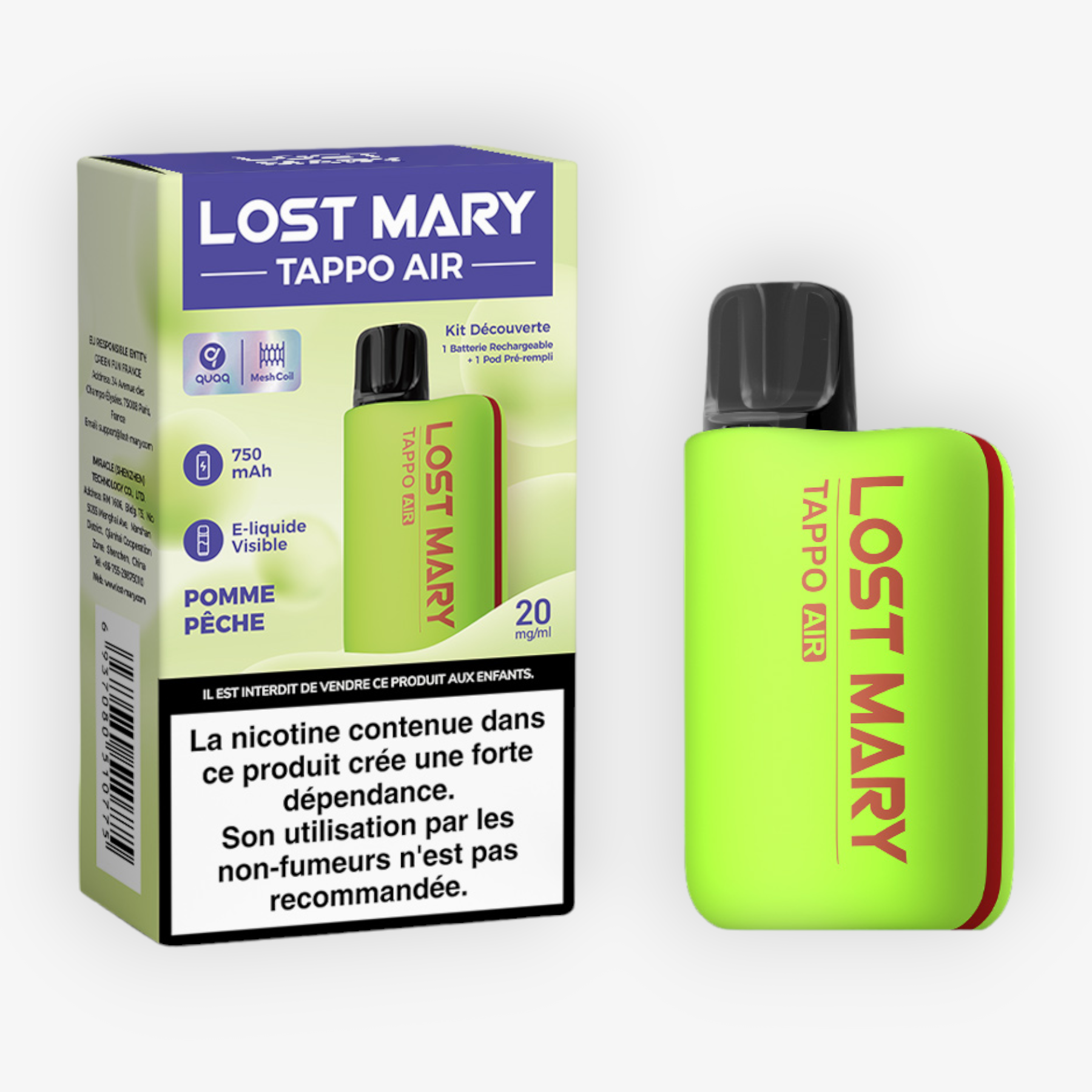 Kit Tappo Air Lost Mary (20mg)